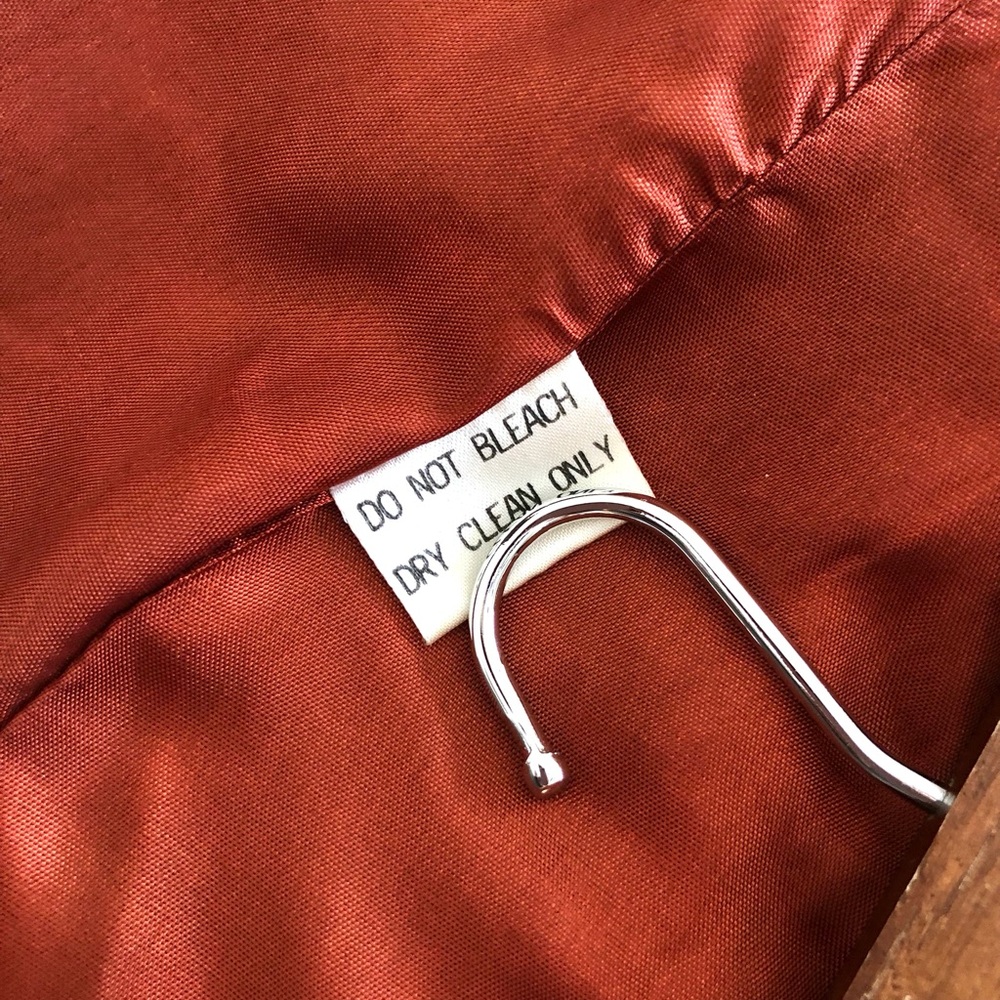 Rust Brown Velvet Sleeveless Button Vest - Picture 3 of 13